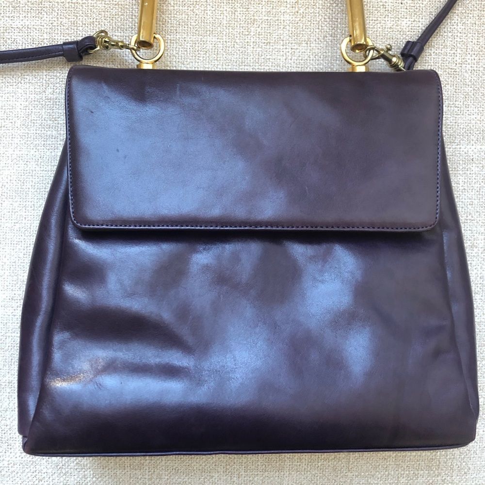 Joseph B Exclusive New York Purple Satchel Bag - Picture 4 of 8